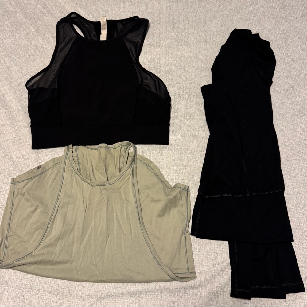 Lululemon Size 6 Women Top Bundle Tank Long Sleeve Lot